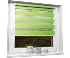 Beyond Drape Doppia Tenda a Rullo Verde 90 x 150 cm Senza Fori Laterali.