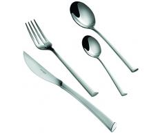BUGATTI, IN - 077S85, Set di posate da pesce Caprera, 12 pz, in acciaio, 36 x 26 x 6 cm, Argento (Stahlgrau)
