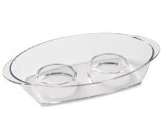 DEA HOME Z801M005 Portabicchieri, 23X14X4, Trasparente