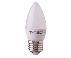 V-TAC - Lampadina LED E27 6W Candela Bianco naturale 4500K
