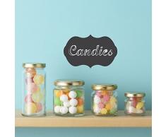 Walplus 30x60 cm adesivi da parete LAVAGNA ETICHETTE rimovibile autoadesivo arte murale decalcomania vinile DECORAZIONE CASA fai-da-te VIVENTE ufficio camera letto carta parati cameretta bimbi