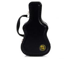 Suck UK Guitar Case Lunch Box Scatola Porta Pranzo di Latta-Custodia per Chitarre, Metallo (Stagno), Nero, Taglia Unica