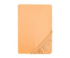 Biberna 77144/555/046, Lenzuolo con angoli in Jersey elasticizzato, Oro, 90 x 190 cm - 100 x 200 cm