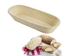 Westmark 32022270 - Cesto per pasta di pane, Vimini, Ovale, per ca. 1500-2000 g, lunghezza: 40 cm