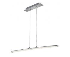 Reality Leuchten Spread - Lampadario in metallo cromato, 8 W