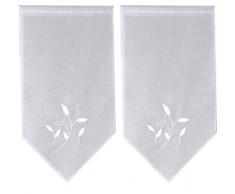 Cielo di Francia Tendina Classico, Poliestere, Bianco, 120Â x 60Â cm