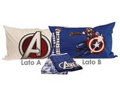 Bassetti 9286345 Captain America Completo Letto Colore Blu Singolo