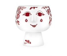 Bjørn Wiinblad Vaso, Rosso, 18.8x18.2x18.4