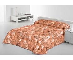 Sabanalia Rustik trapunta sottile decorativa, Arancione, letto 180Â âÂ 280Â x 280Â cm
