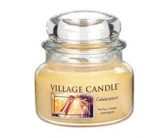Village Candle 106311006 Celebration Vaso Piccolo, Giallo, 9.8 x 9.5 x 7.1 cm
