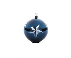 Alessi Blue Christmas AAA07 1 Decorazione per Albero di Natale, Vetro soffiato, Blu, 10x10x10.70 cm
