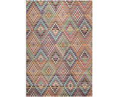 benuta Tappeto Casa Multicolore, 120 x 170 cm, Tappeto Moderno per Salotto e Camera da Letto