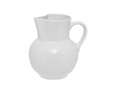 Excelsa Fashion White Brocca 1.7 Litri, Ceramica, Bianco, 14x14x19 cm