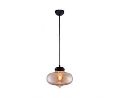 Homemania Lampada a Sospensione Criss E27, Miele, 26x26x120 cm