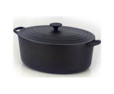 LE CREUSET Cocotte Ovale in Ghisa, Nero Opaco, 27 cm