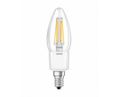 Osram Retrofit Filament Classic B Lampadina LED, E14, Dimmerabile, Vetro, Chiara, 40 W, Confezione Singola