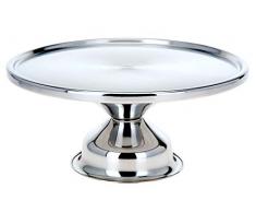 Alzata girevole per torte, 33 cm, in acciaio INOX, per buffet