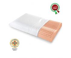 Goldflex Guanciale Orto Memory Wash Ortopedico Cuscino Traspirante Cervicale Lavabile, Bianco, Saponetta
