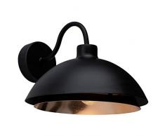 Brilliant 94447/76Â Billy lampada da parete con ganci, Metallo/NC, E14, 40Â W, Nero/Rame