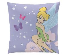 CTI 042611 - Cuscino in Poliestere, Motivo Fatina Disney, 40 x 40 cm, Colore Rosa/Viola