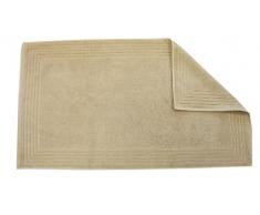 Blanc des Vosges E7T11-15 - Tappetino da Bagno in Cotone, 90 x 50 cm, Colore: Sabbia