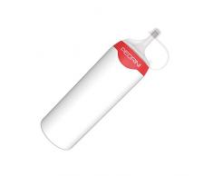 Pedrini Gadget Dosatore per Alimenti, Silicone, Bianco/Rosso, 5.7x5.7x21.5 cm