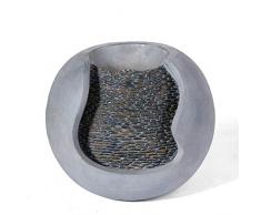ZenLight SCFR19-C3 Fontana, Poliresina, Grigio, 31 x 30 x 37 cm