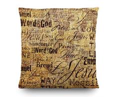 AG Design CN 3600 Cuscino Decorativo con Copertina, Tessuto, Multicolore, 45 x 45