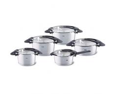 Fissler 016-118-05-001/0 - Set 5 pentole KT16/20/24+BT20 + STK16mMD, in acciaio INOX