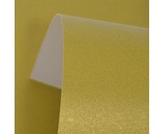 DALTON MANOR - Carta perlata, Formato A4, 300 g/mq, su Un Lato, Alta qualitÃ , 28 Colori a Scelta (Henna)