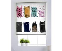 Estoralis A-233 Basic Tende a Rullo Estampa Digital, Multicolore, 130 x 175 cm