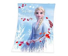 Herding DISNEY FROZEN 2 Coperta Plaid, 130 x 160 cm, Poliestere, Blu