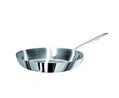 Pentole Agnelli ALUM11120 Padella con Manico, Alluminio, 20 cm, Argento