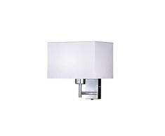 Honsel Leuchten 39351 Kempten - Lampada da parete, glÃ¼hbirne, vetro, bianco