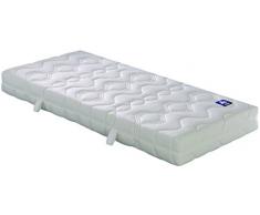 Badenia Bettcomfort Irisette Lotus, Materasso a molle insacchettate (7-Zone), Durezza 2 (H2), Bianco, 80 x 190 cm