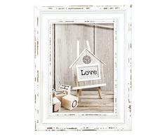 Zep Rivoli Bianco Cornice portafoto in Legno, Blanc, Beige, 15 x 20 cm