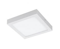 Eglo FUEVA-C Plafoniera 15.6 W, Bianco, 22,5 x 22,5 cm