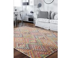 benuta - Tappeto Casa, Fibra Sintetica, Multicolore, 140 x 200,0 x 2 cm