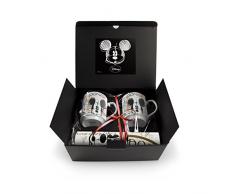 Egan WMSET/29 Set Mug, Modello Londra e Tovaglietta, Porcellana, Multicolore, 4 unitÃ 