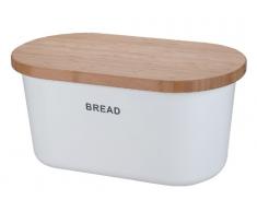 Zeller 25351 Portapane, Bianco, 39x23x18.5 cm