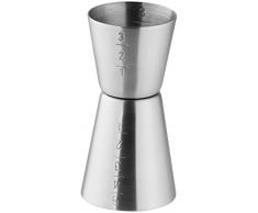FMprofessional 21423.0 Bicchierino Dosatore, Acciaio, Argento, Ã 4,5 cm, 9 cm Lunghezza