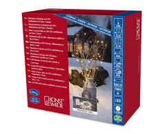 Konstsmide, Catena luminosa a LED con interruttore e timer da 6 h, 8 funzioni e funzione memory, adatta per esterni