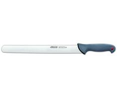 Arcos Serie Colour Proof - Coltello Prosciutto - Lama Acciaio Inossidabile Nitrum 360 mm - Manico Polipropilene Coperto da Elastomer Colore Nero