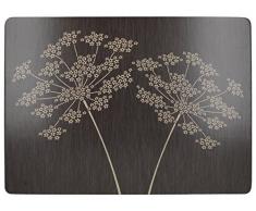 Creative Tops tovagliette allAmericana di qualitÃ Premium con Motivo a Silhouette e Retro in Sughero, Legno/MDF, Colore Nero, Misura Grande, 4 Pezzi