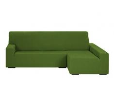 Martina Home - Copridivano Chaise Longue Modello Emilia - Bracciolo Destro Braccio Destro Desde 240 a 280 cm ancho Verde