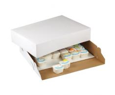 Wilton - Scatola in Cartone, per Dolci, 48,3 x 35,5 x 10 cm, Colore: Bianco