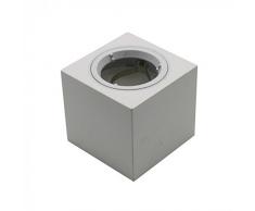 Portafaretto da soffitto Quadrato in gesso V-TAC per lampade GU10 / GU5.3 VT-716SQ - SKU 3666