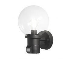 Konstsmide Nemi Up Lampada a Globo da Parete con sensore di Movimento PIR, E27