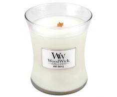 Woodwick Mint Truffle Candela, Bianco
