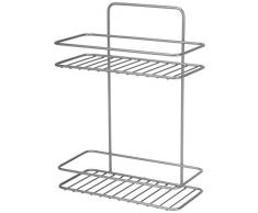 Metaltex Reflex - Mensola da Bagno Rettangolare a 2 Ripiani, Rivestimento in polytherm